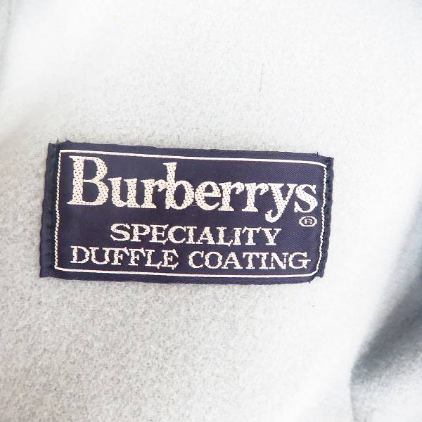 実際に弊社で買取させて頂いたBurberry’s/バーバリーズ ウール ロングダッフルコート 水色系/T98Bの画像 3枚目