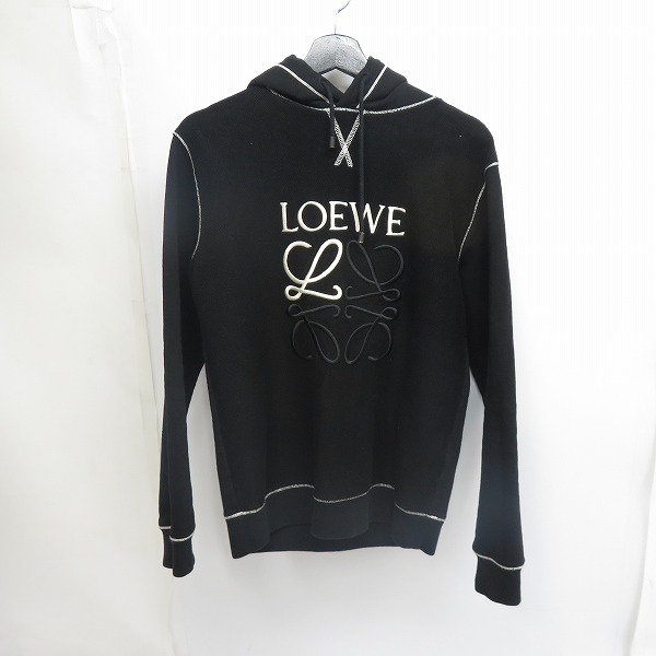 実際に弊社で買取させて頂いたLOEWE/ロエベ ロングスリーブロゴパーカー ブラック/XS