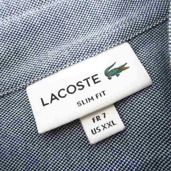 実際に弊社で買取させて頂いたLACOSTE/ラコステ 半袖 コットン ボタンダウンシャツ/XXLの画像 2枚目