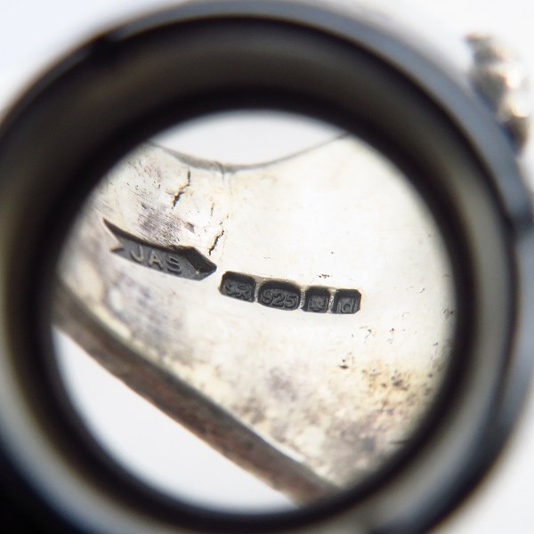 実際に弊社で買取させて頂いたCRAZY PIG/クレイジーピッグ THREE QUARTER SKULL&BONE RING 19号の画像 7枚目