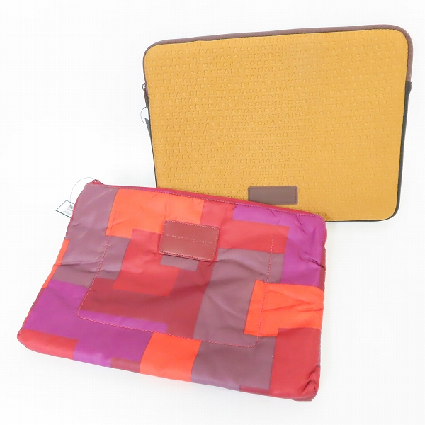 実際に弊社で買取させて頂いた【未使用】MARC BY MARC JACOBS/マークバイマークジェイコブス ロゴ PCケース/ブリーフケース/クラッチバッグ/2点セット