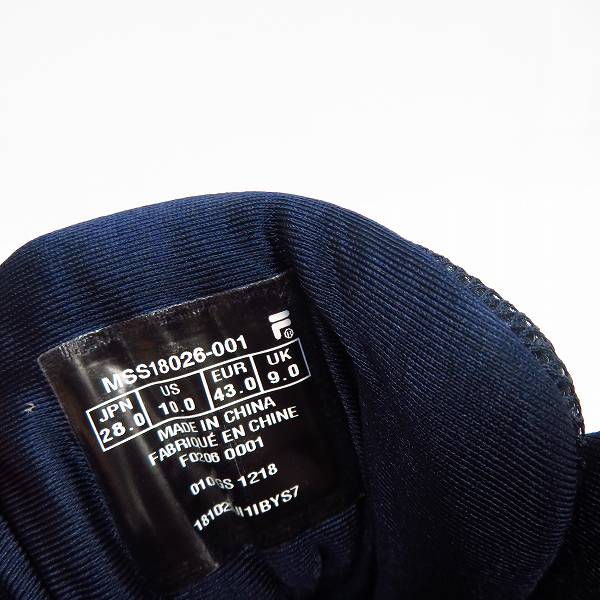 実際に弊社で買取させて頂いたFILA/フィラ 19SS SPAGHETTI/スパゲティー スニーカー F0206/28の画像 5枚目