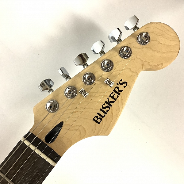 実際に弊社で買取させて頂いた★BUSKER'S/バスカーズ ストラトタイプ エレキギター ソフトケース付きの画像 1枚目