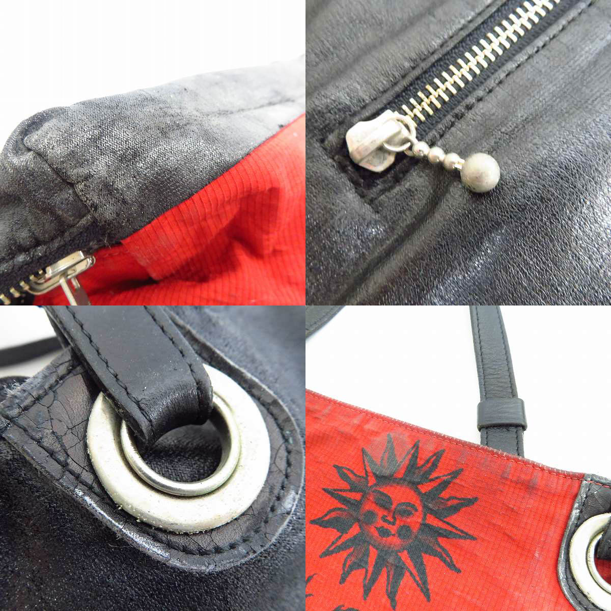 実際に弊社で買取させて頂いたJean Paul GAULTIER/ジャンポールゴルチエ ハートダガーデザイン リバーシブル トートバッグの画像 9枚目