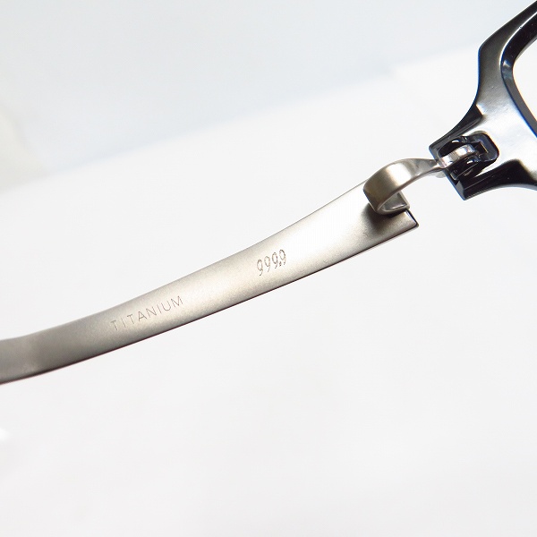 実際に弊社で買取させて頂いた999.9/フォーナインズ 眼鏡/メガネフレーム/アイウェア S-590Tの画像 5枚目