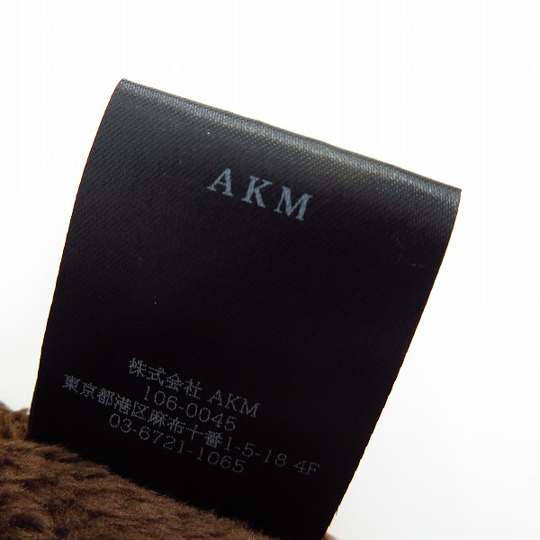 実際に弊社で買取させて頂いたAKM/エーケーエム 20AW VELOUR STAND TRACK ジャケット J206/Mの画像 4枚目