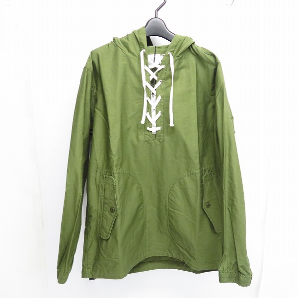 実際に弊社で買取させて頂いた【未使用】CRIMIE/クライミー JOE MILITARY PULL OVER PARKA ミリタリー プルオーバー C1G5-SH03/XL