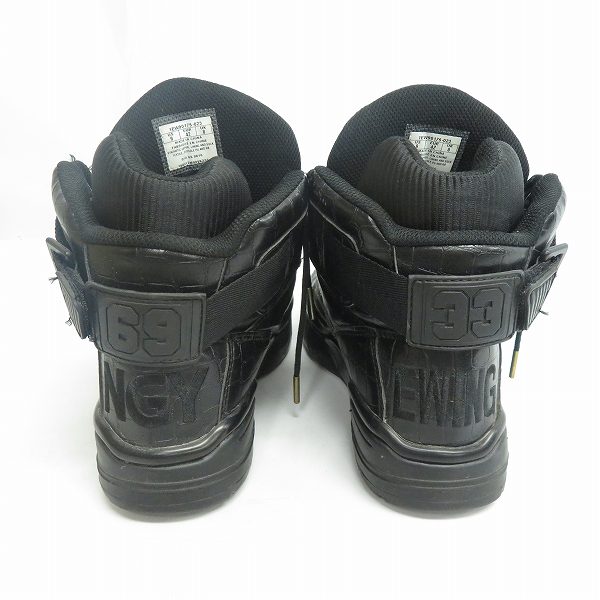 実際に弊社で買取させて頂いたEWING/ユーイング アスレチックス 33HI アトモス AK69 DJリョウ ハイカットスニーカー 1EW90175-023/US9の画像 1枚目