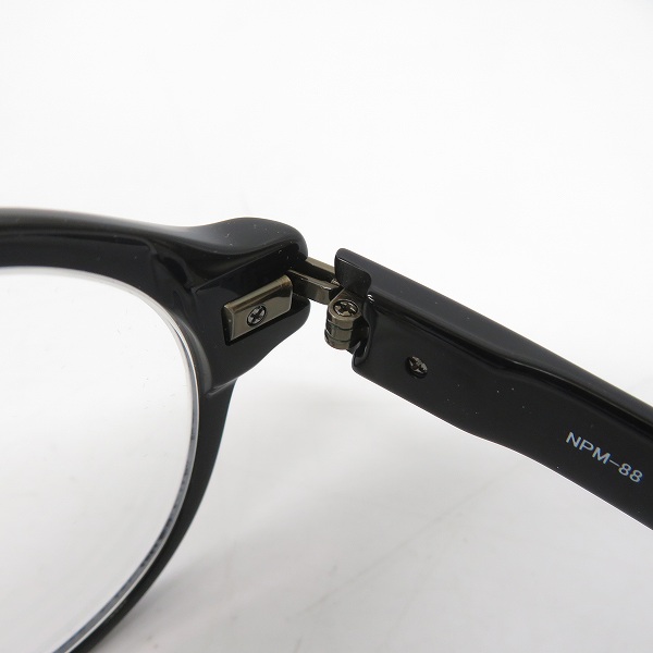実際に弊社で買取させて頂いた999.9/フォーナインズ ウェリントン型 アイウェア/メガネフレーム NPM-88の画像 6枚目