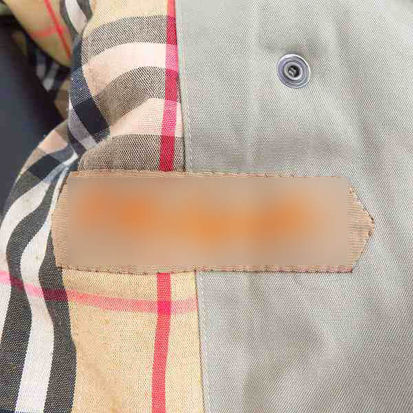 実際に弊社で買取させて頂いたBurberry’s/バーバリーズ イングランド製 中綿裏地チェック柄 ジップブルゾンの画像 4枚目