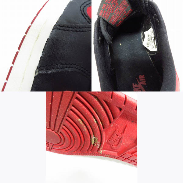 実際に弊社で買取させて頂いたNIKE/ナイキ AIR JORDAN 1 RETRO LOW OG BG エアジョーダン 709999-001 25.0cmの画像 6枚目