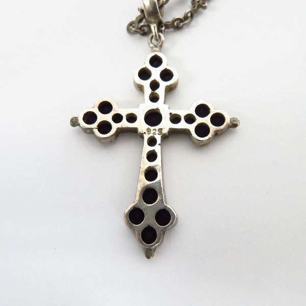 実際に弊社で買取させて頂いたLoree Rodkin/ローリーロドキン ゴシッククロスペンダント ブラックストーン ノーブランドチェーン付の画像 2枚目