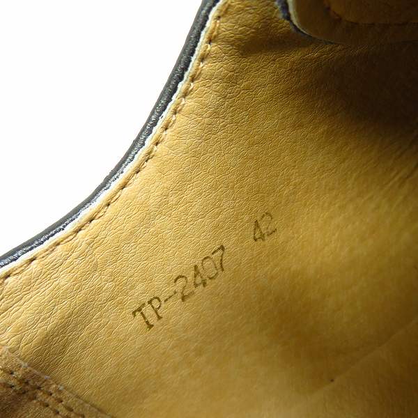 実際に弊社で買取させて頂いたCIAOPANIC TYPY/チャオパニックティピー レザー ドレスシューズ ブラック size：42の画像 5枚目