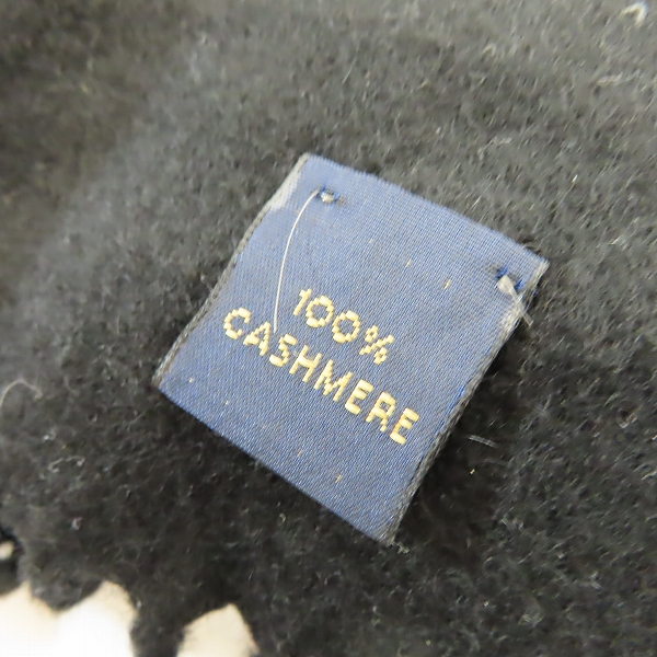 実際に弊社で買取させて頂いたCELINE/セリーヌ カシミア100％ マフラー ブラックの画像 1枚目