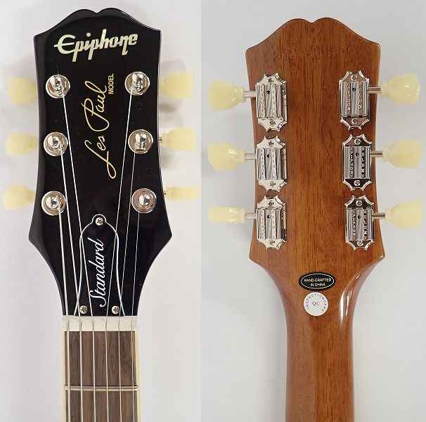 実際に弊社で買取させて頂いた★【美品】Epiphone/エピフォン Les Paul Standard Gold Top/レスポールスタンダード ゴールドトップ ソフトケース付の画像 3枚目