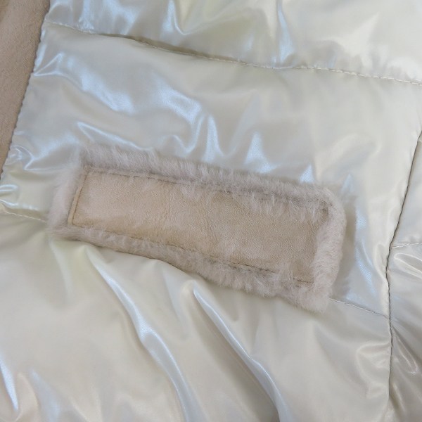 実際に弊社で買取させて頂いたAKM×EMMETI/エーケーエム×エンメティ ムートン  切替 ダウンコート/Lの画像 6枚目