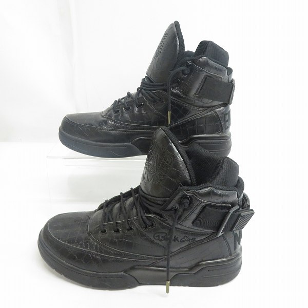 実際に弊社で買取させて頂いたEWING/ユーイング アスレチックス 33HI アトモス AK69 DJリョウ ハイカットスニーカー 1EW90175-023/US9の画像 3枚目