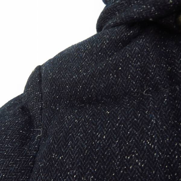 実際に弊社で買取させて頂いたEDIFICE/エディフィス ツイード ウール シルク混 ダウンジャケット 44の画像 7枚目