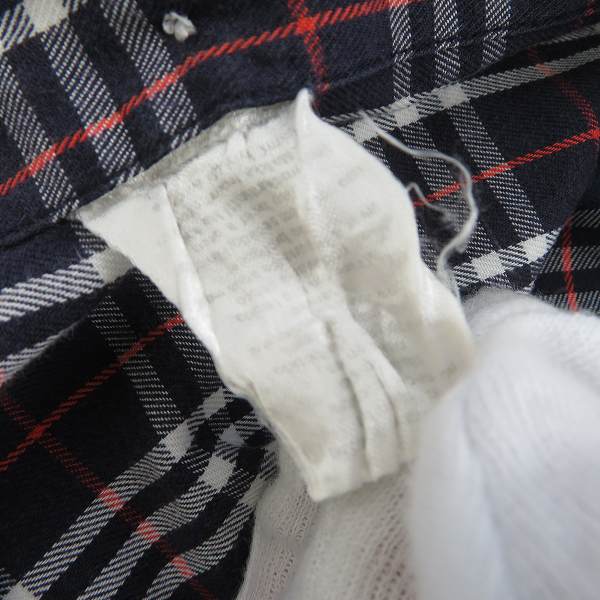 実際に弊社で買取させて頂いたBurberry's/バーバリーズ ノバチェックシャツ ネイビー 39(M)の画像 3枚目