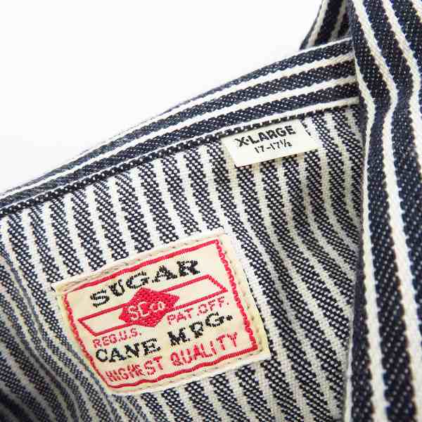 実際に弊社で買取させて頂いたSUGAR CANE/シュガーケーン 東洋エンタープライズ  ヒッコリー 刺繍 長袖シャツ SC28250/XLの画像 2枚目