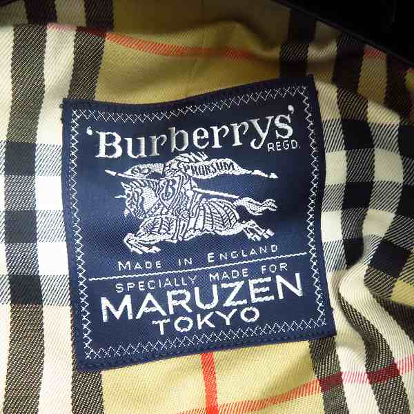 実際に弊社で買取させて頂いたBurberry’s/バーバリーズ イングランド製 裏地チェック柄 ステンカラーコート/96の画像 2枚目