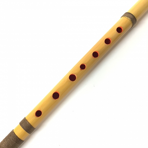 実際に弊社で買取させて頂いた【メーカー不明】篠笛 八本調子 天地巻 和楽器の画像 2枚目