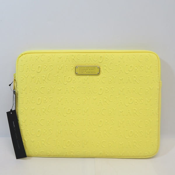 実際に弊社で買取させて頂いた【未使用】MARC BY MARC JACOBS/マークバイマークジェイコブス PCケース  イエロー M0003461
