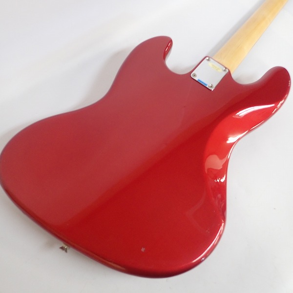 実際に弊社で買取させて頂いた★BUSKERS/バスカーズ ジャズベース タイプ メタリックレッド エレキベース の画像 7枚目