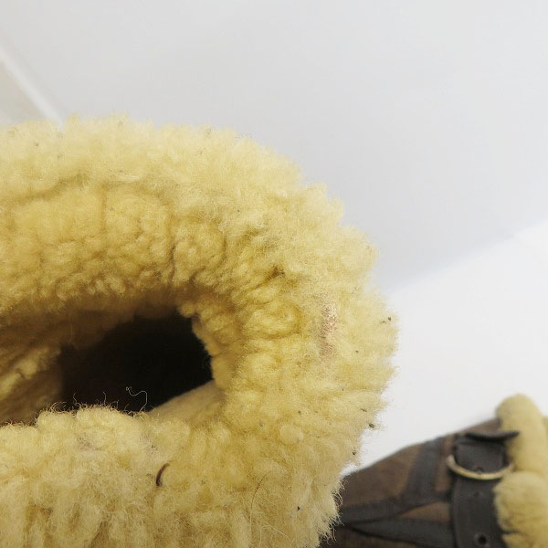 実際に弊社で買取させて頂いたSchott/ショット B-3 シープスキン/ムートン ボンバー フライトジャケット ブラック/米国製/44の画像 6枚目