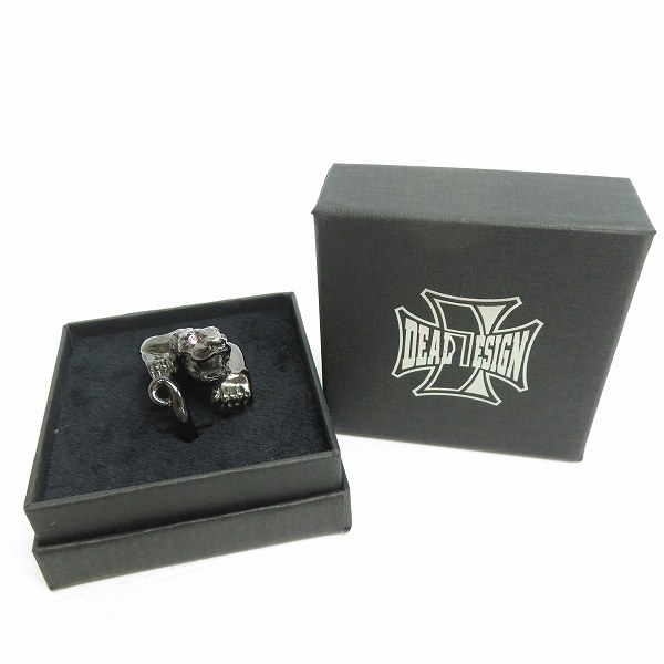 実際に弊社で買取させて頂いたDEAL DESIGN/ディールデザイン ブラックコーティングパンサーリング/27号の画像 8枚目