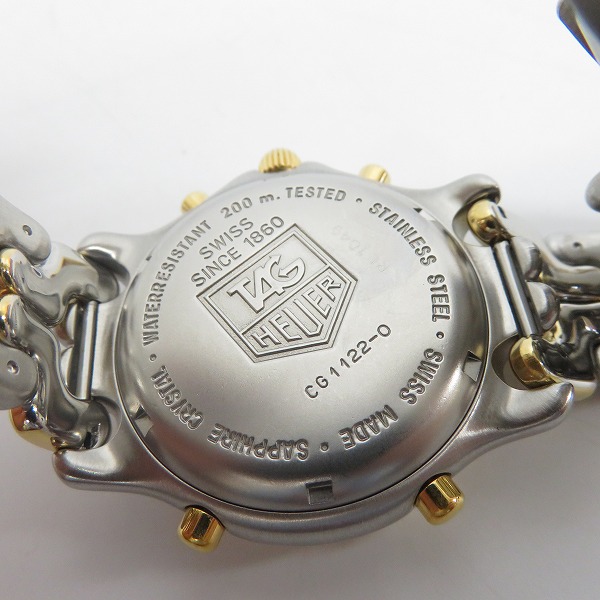 実際に弊社で買取させて頂いたTAG HEUER/タグホイヤー セル セナモデル クロノグラフ/クォーツ時計 CG1122-0の画像 3枚目