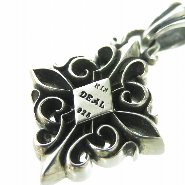 実際に弊社で買取させて頂いたDEAL DESIGN/ディールデザイン  925/K18 ダイヤ シェイプゲート ペンダントトップの画像 4枚目