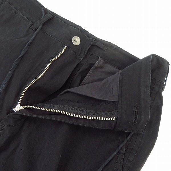 実際に弊社で買取させて頂いたMIHARAYASUHIRO/ミハラヤスヒロ チノパンツ 内デニム加工 ブラック系 51122198/46の画像 4枚目