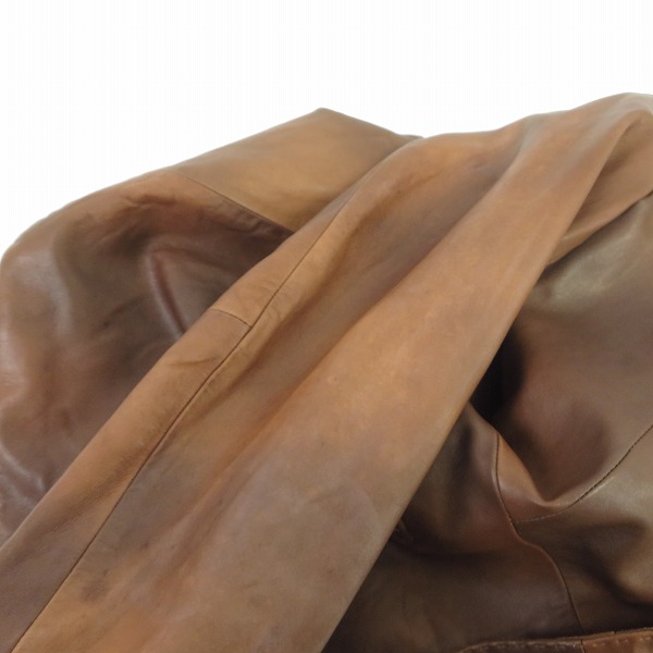 実際に弊社で買取させて頂いたTOMORROWLAND/トゥモローランド テーラードジャケット 羊革/シープスキン 51-07-44-07204 610018/44の画像 6枚目