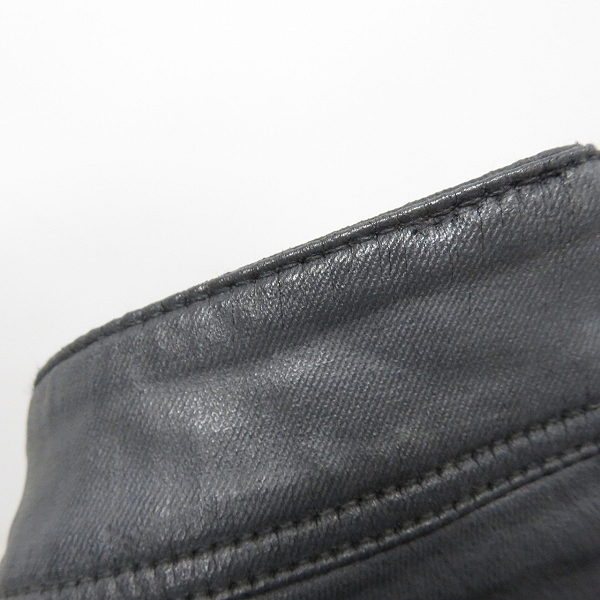 実際に弊社で買取させて頂いたBURBERRY BRIT/バーバリーブリット ロゴプレート コーティング加工スキニーパンツ 26の画像 7枚目