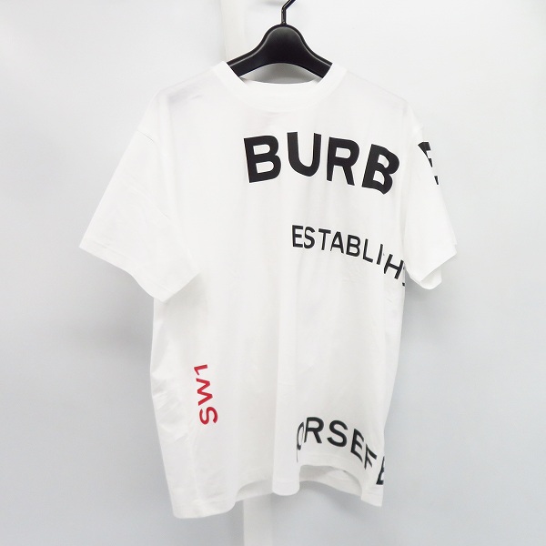 実際に弊社で買取させて頂いた【未使用】BURBERRY/バーバリー 20ss HORSE FERRY PRINT ホースフェリープリント オーバーサイズ Tee/S
