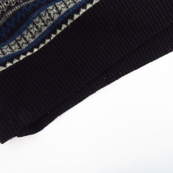 実際に弊社で買取させて頂いたBURBERRY/バーバリー ブラックレーベル 総柄 ニット/セーター D1N25-824-09/2の画像 6枚目