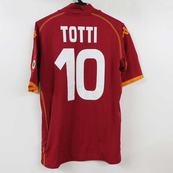 実際に弊社で買取させて頂いたKappa/カッパ セリエA ASローマ 10番 TOTTI/トッティ ホームユニフォーム/Lの画像 1枚目