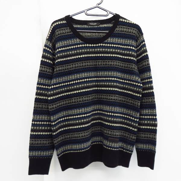 実際に弊社で買取させて頂いたBURBERRY/バーバリー ブラックレーベル 総柄 ニット/セーター D1N25-824-09/2