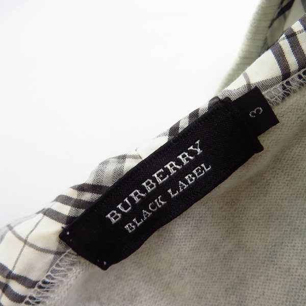 実際に弊社で買取させて頂いたBURBERRY/バーバリー ブラックレーベル 薄手 コットン ジップパーカー D1N10-109-03/3の画像 2枚目