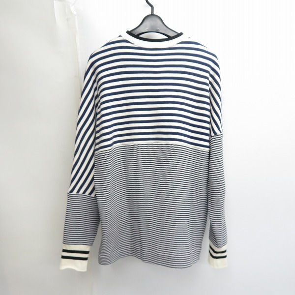 実際に弊社で買取させて頂いたLOEWE/ロエベ 21SS アナグラム ストライプ スウェット トレーナー H526Y24J05/XSの画像 1枚目