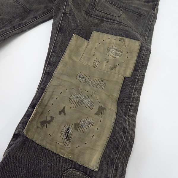 実際に弊社で買取させて頂いたMIHARAYASUHIRO/ミハラヤスヒロ デニムパンツ ダメージ・リメイク加工 41122169/46の画像 5枚目