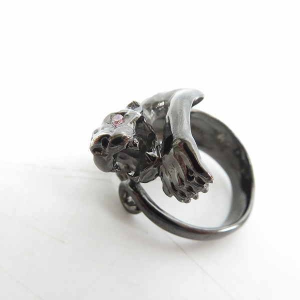 実際に弊社で買取させて頂いたDEAL DESIGN/ディールデザイン ブラックコーティングパンサーリング/27号の画像 1枚目