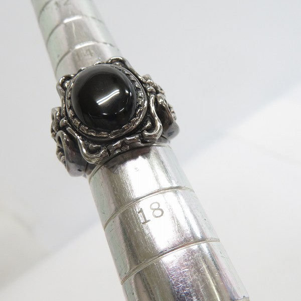 実際に弊社で買取させて頂いた【ギャラ付き】LEATHERS & TREASURES/レザーズアンドトレジャーズ Square Crest Ring 16号の画像 7枚目