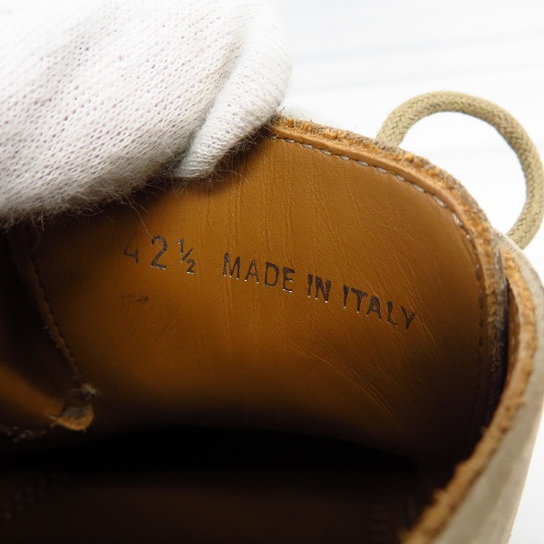 実際に弊社で買取させて頂いたJIMMY CHOO/ジミーチュウ スウェード ビジネスシューズ/42.5 の画像 5枚目