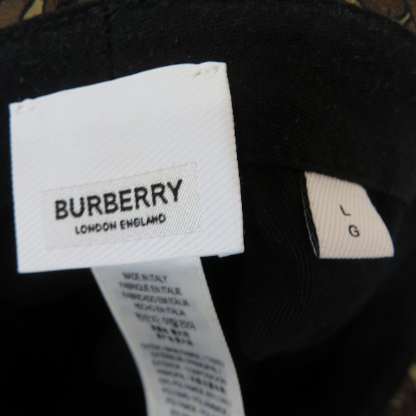 実際に弊社で買取させて頂いた【JPタグ】BURBERRY/バーバリー B モノグラム バケットハット 8026920 Size：LGの画像 5枚目