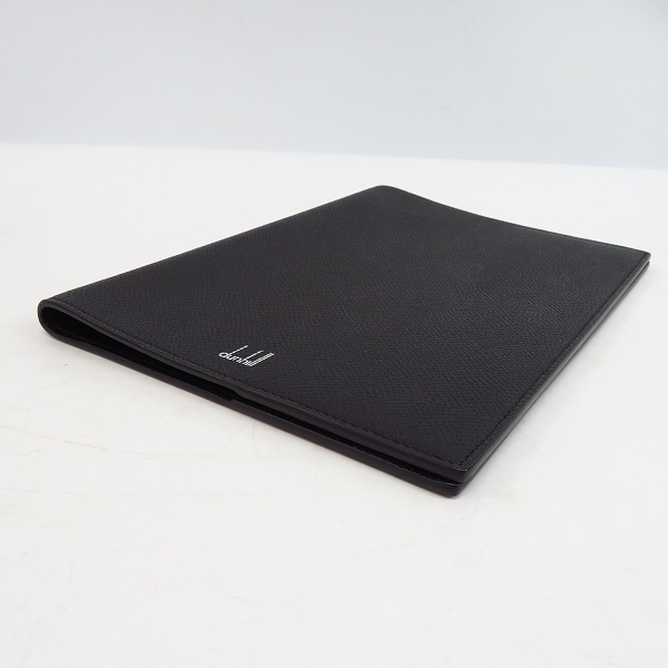 実際に弊社で買取させて頂いたdunhill/ダンヒル レザー ブックカバー ブラック/黒の画像 2枚目