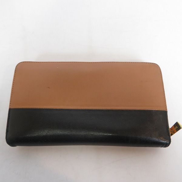 実際に弊社で買取させて頂いたCELINE/セリーヌ ラウンドファスナー ウォレット 長財布 バイカラーの画像 1枚目