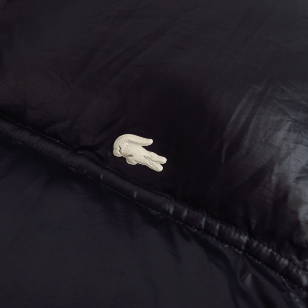 実際に弊社で買取させて頂いたLACOSTE/ラコステ フーデッドダウンジャケット ブラック BF319E/42の画像 5枚目