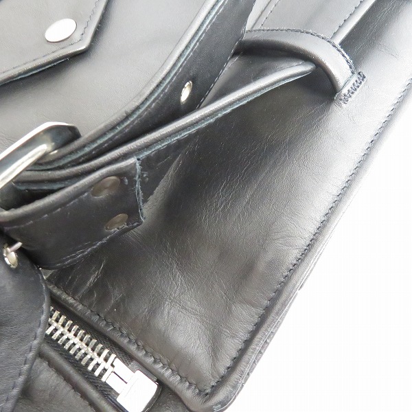 実際に弊社で買取させて頂いたSchott/ショット ONE STAR/ワンスター 牛革 ダブルライダースジャケット 7164/40の画像 4枚目